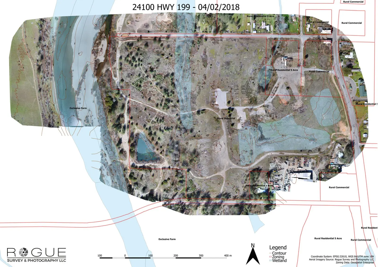 Aerial survey site overview of raw land in Mountain View, Hawaiʻi Island.